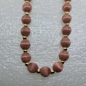 Vintage Thread Bead Necklace	NK_OT0015